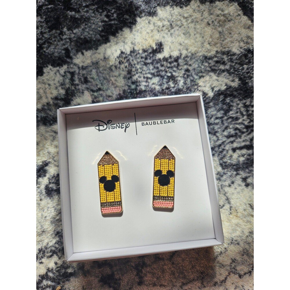Baublebar x disney Mickey pencil earrings